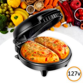 Omeleteira Elétrica Mr. Cheff Antiaderente Redonda Inox 800w 127v Agratto em Oferta na Shopee