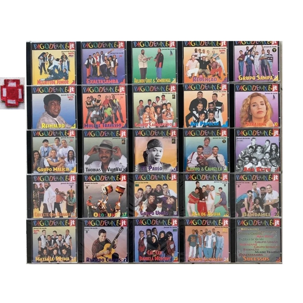 Cd Pagode E Axé No Jt - Coleção Completa 25 Cds 01 Até 25