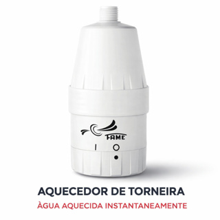 Aquecedor Elétrico Fame 220v 5400w Pia Lavatório Torneira Branco 220v em Oferta na Shopee