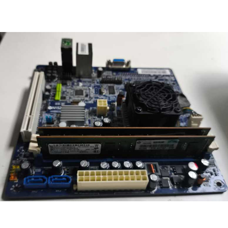 Placa Mini Itx Foxconn Intel Atom D425 1,8ghz D42s Fanless com 4GB de memória em Oferta na Shopee