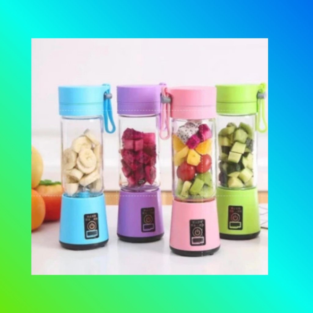 MINI Liquidificador portátil mini USB sem fio, pode ser agitado, com 6 lâminas, liquidificador elétrico recarregáve