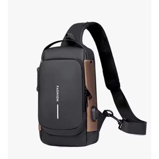 Bolsa Masculina Peito Pochete Transversal Ombro Impermeável Anti Furto em Oferta na Shopee