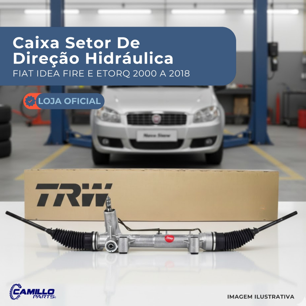 Caixa Setor Direção Hidráulica Original TRW Fiat Palio Siena Strada Idea Alta Durabilidade
