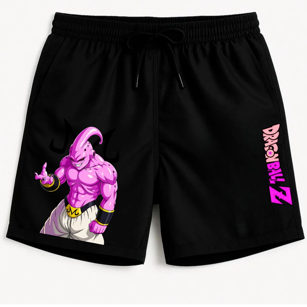 Bermuda Beachwear MajiI Boo Dragon BZ Aftersoul Mauricinho Preta Tactel com Elastano