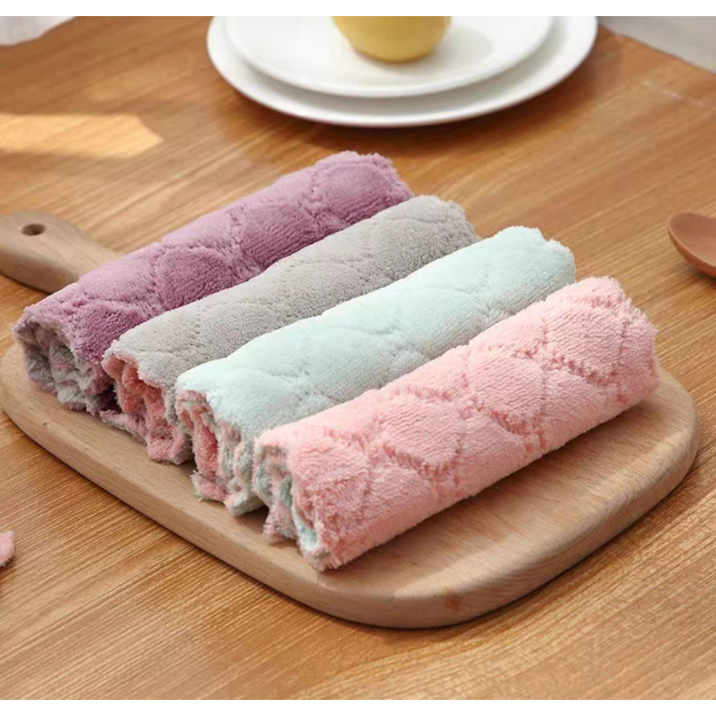 Super Absorvente Microfibra Pano De Cozinha Toalha De Limpeza Doméstica Super Duravel 30x30cm