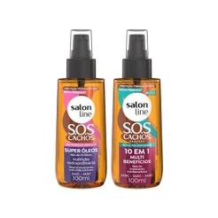 Kit 2 Óleos de Tratamento 100ml SOS Cachos Super Óleos e Multibenefícios