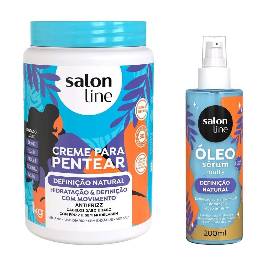 Kit Creme para Pentear + Óleo Definição Natural em Oferta na Shopee