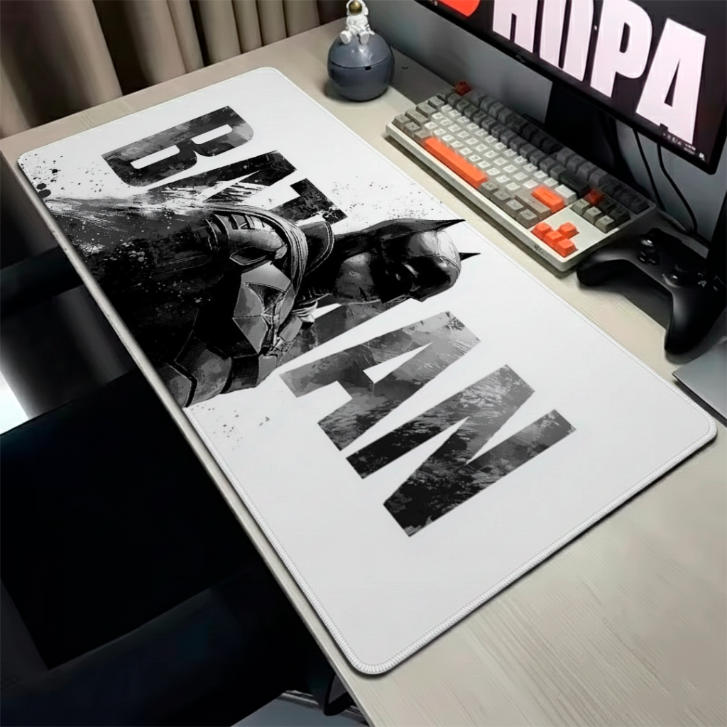 MousePad Speed Gamer Antiderrapante Bordas Costuradas Confortavel Sem Relevos Com Estampa Do Batman Varios Tamanhos