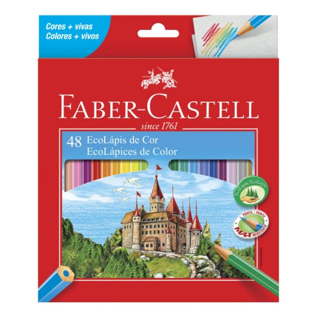 Lápis de Cor Faber Castell 48 cores