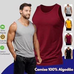 Camiseta Regata Masculina Básica