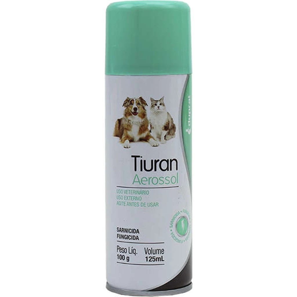 Tiuran Spray 125ml para Cães e Gatos - Elimina Sarnas e Auxilia na Cicatrização em Oferta na Shopee