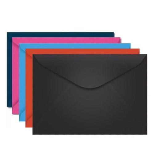Envelope Convite 11x16 cm carta 114x162 mm carta papel preto vermelho rosa azul