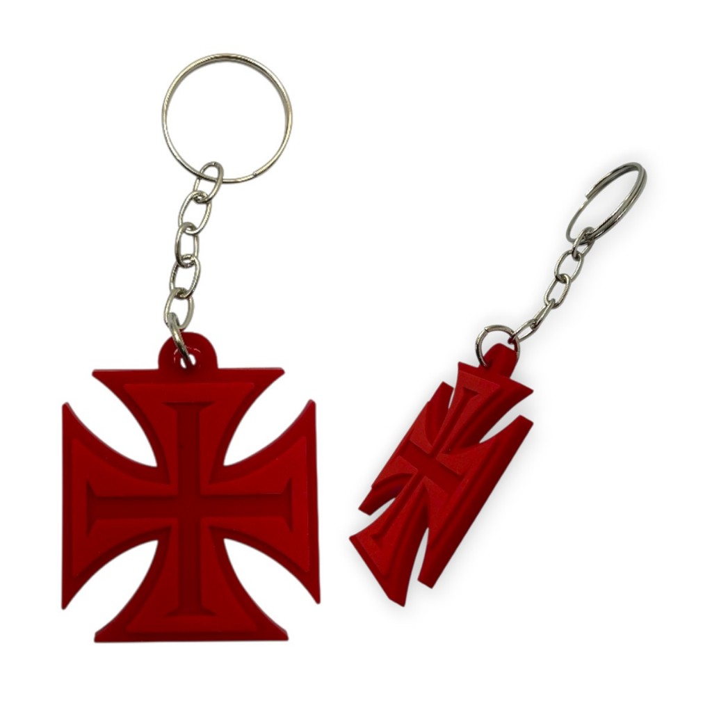 CHAVEIRO DE BORRACHA CRUZ DE MALTA OFICIAL - Vasco em Oferta na Shopee