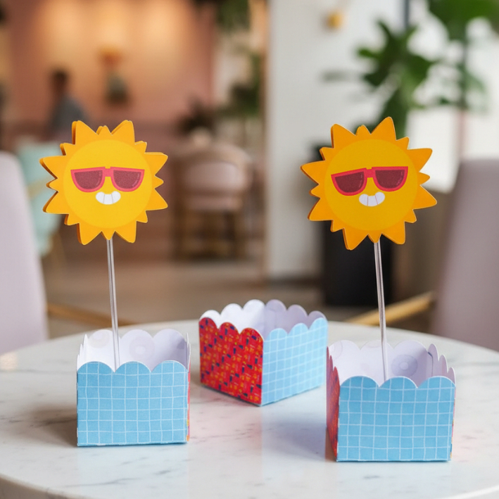 Forminhas | Toppers | Tag Docinhos | Pool Party Rosa | Lembrancinha | Aniversário | Personalizados
