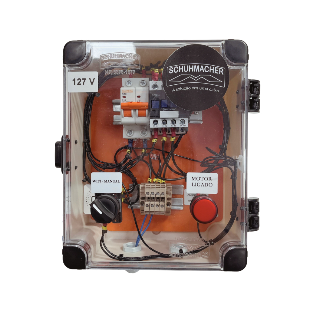 Painel Acionador De Bomba De Piscina Com Controle Wifi 127v