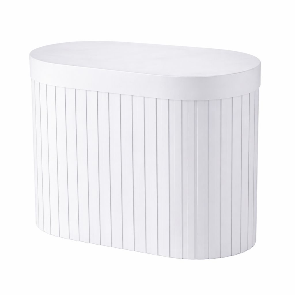 MESA OVAL RIPADA BRANCO PRONTA PARA USAR NA SUA DECORAÇÃO em Oferta na Shopee