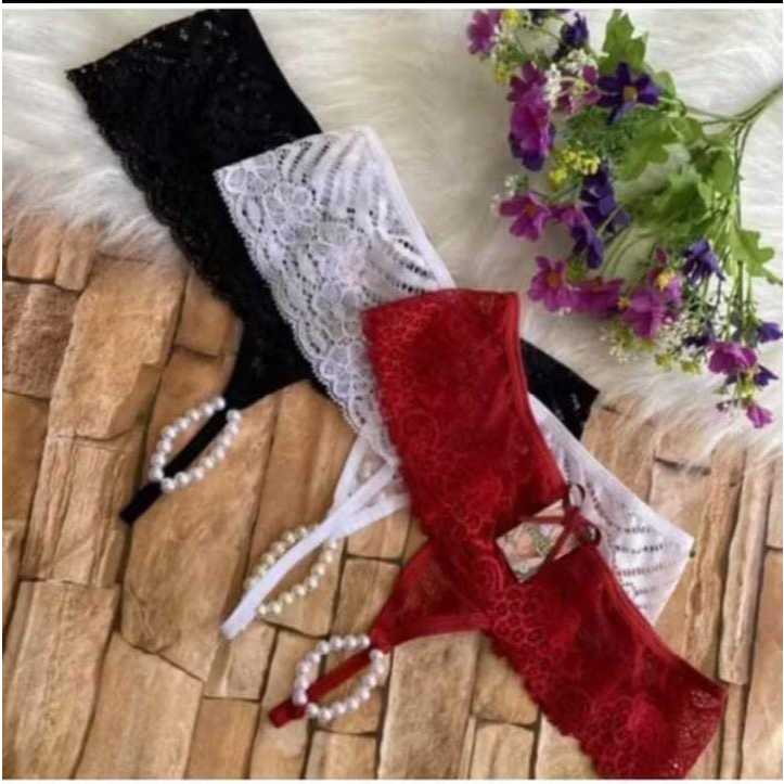 Tanga Sexy Tailandesa Rendado Pérola Sensual em Oferta na Shopee