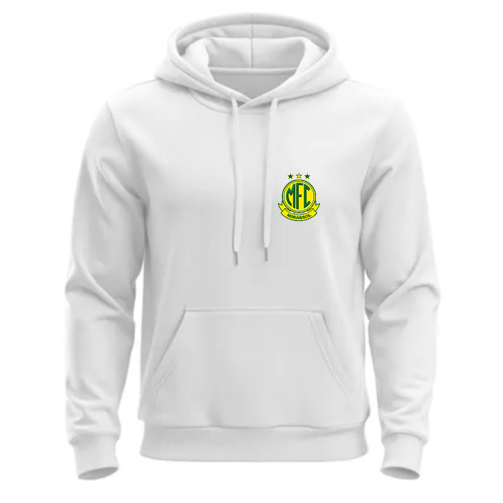 Moletom Flanelado Canguru Mirassol Leão Caipira Blusa Quentinha Casaco Estampado Futebol Time