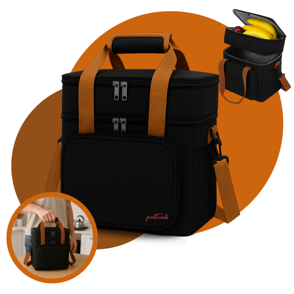 Bolsa Térmica Marmiteira Lancheira Grande 14 L Refeição Com Alça Ombro Reforçada Trabalho Escola Academia Viagem Passeio em Oferta na Shopee