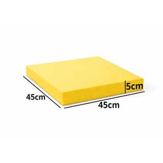 Espuma D33 Sob Medida Amarelo para Almofadas de cadeira 45cm x 45cm e 5cm de espessura em Oferta na Shopee