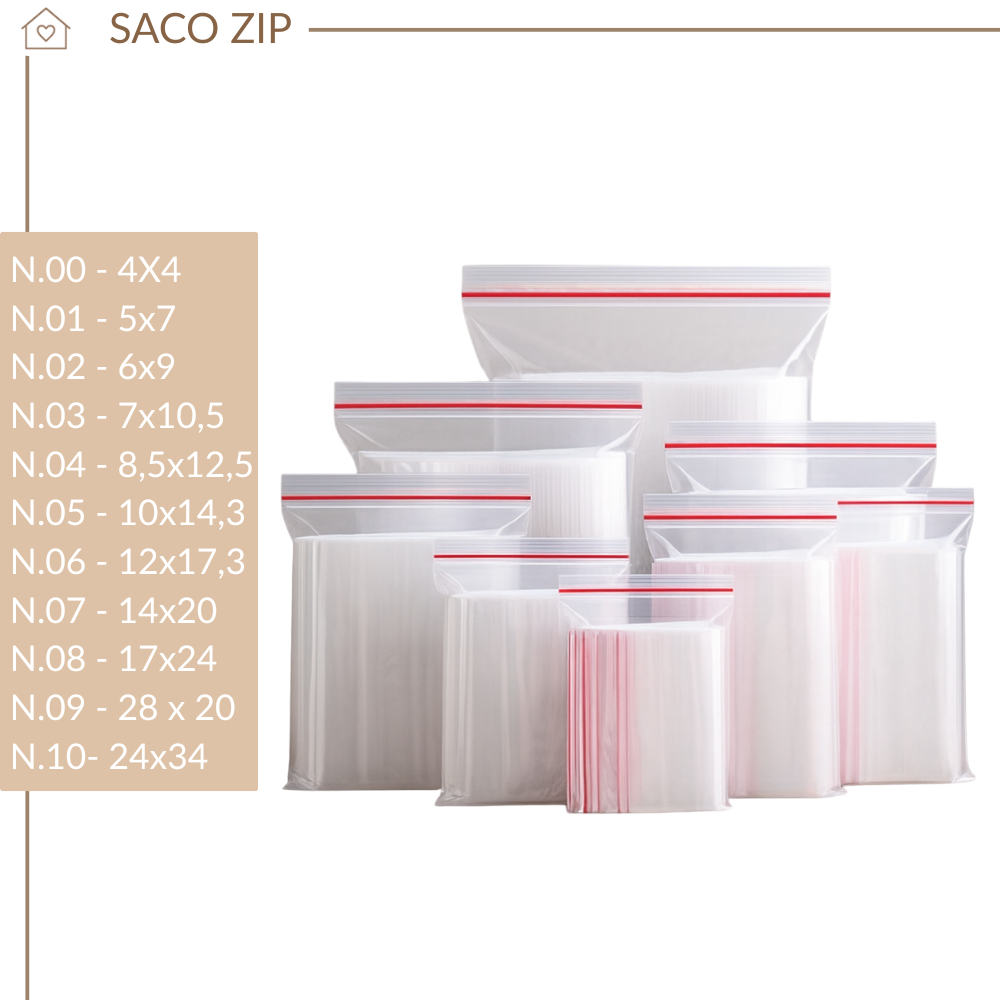 Saco Zip lock hermético abre e fecha -100 unidades em Oferta na Shopee