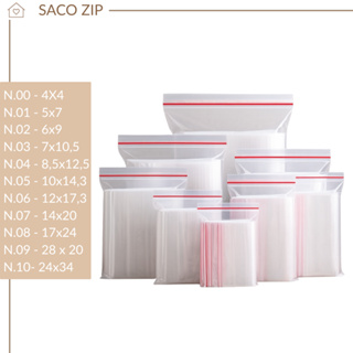 Saco Zip lock hermético abre e fecha -100 unidades em Oferta na Shopee