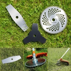 Kit Lâminas 1 Polegada Para Roçadeira - 3 Em 1 Universal