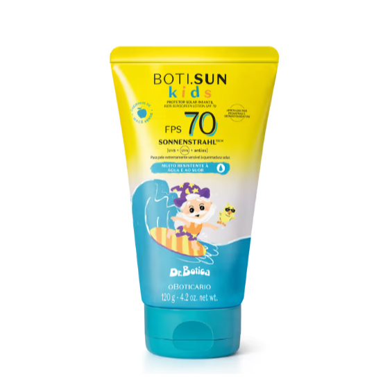 Protetor Solar Infantil FPS70 Boti Sun Kids 120g O Boticário
