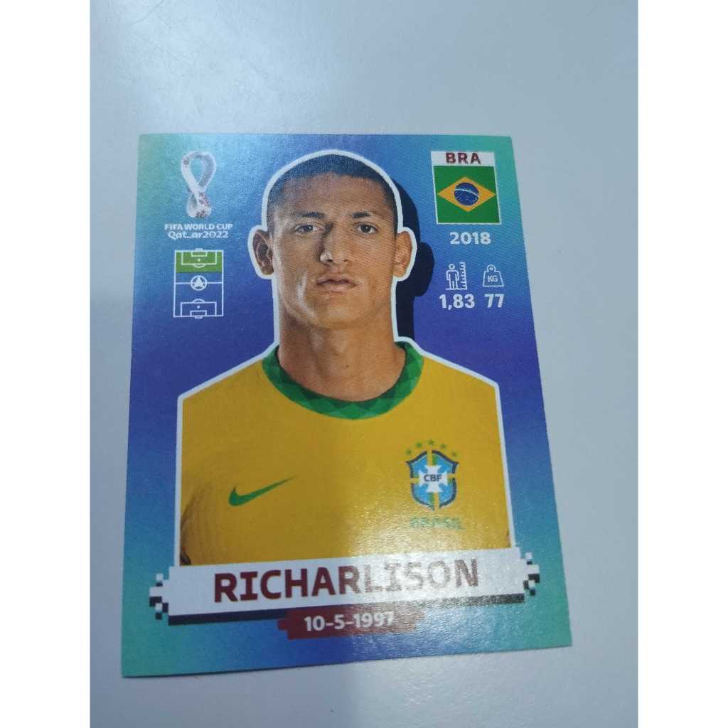 FIGURINHA RICHARLISON SELEÇÃO BRASILEIRA COPA DO MUNDO DE 2022 QATAR (Nº BRA19) FIGURINHAS