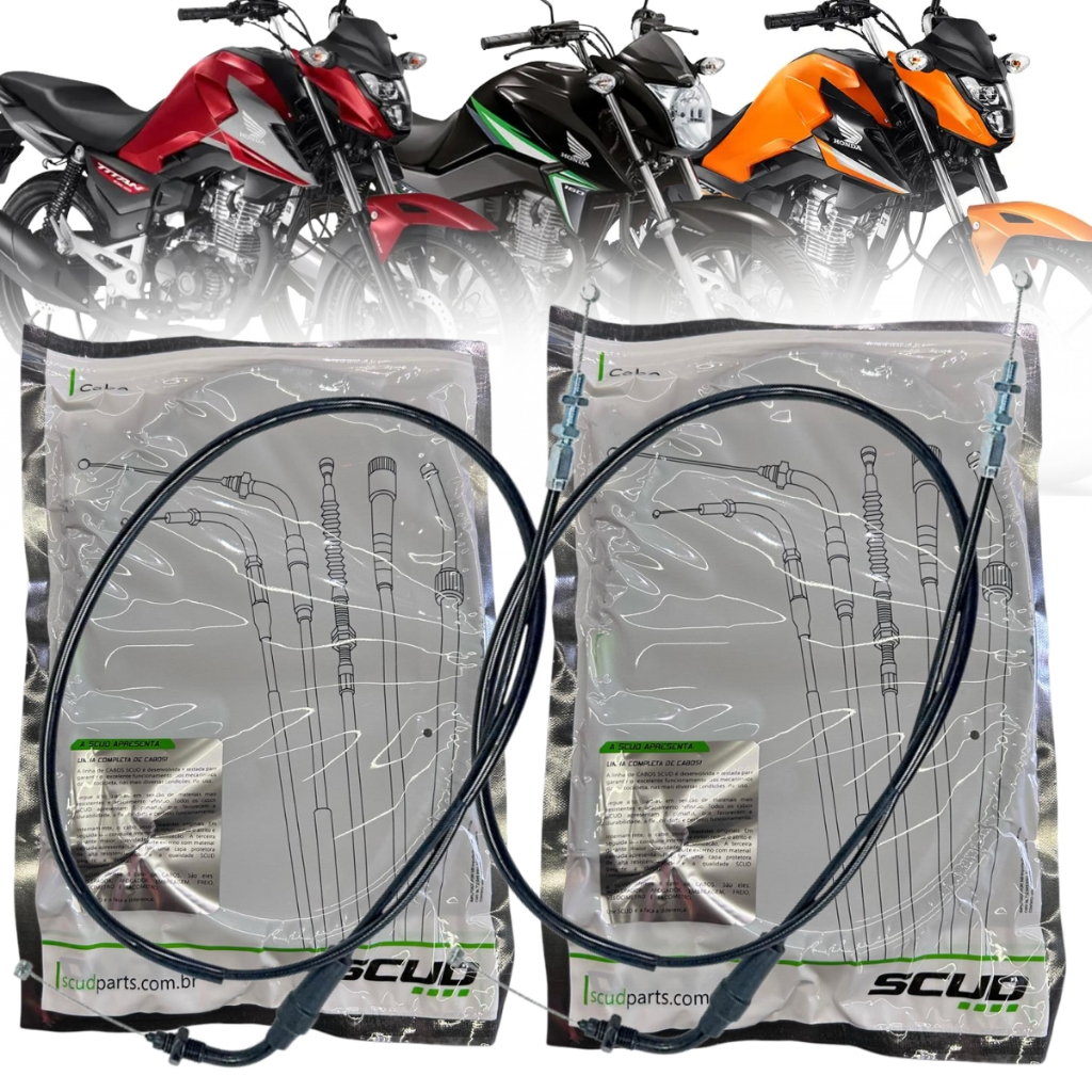Cabo De Acelerador A + B Honda Cg 160 Titan Fan 160 SCUD Original