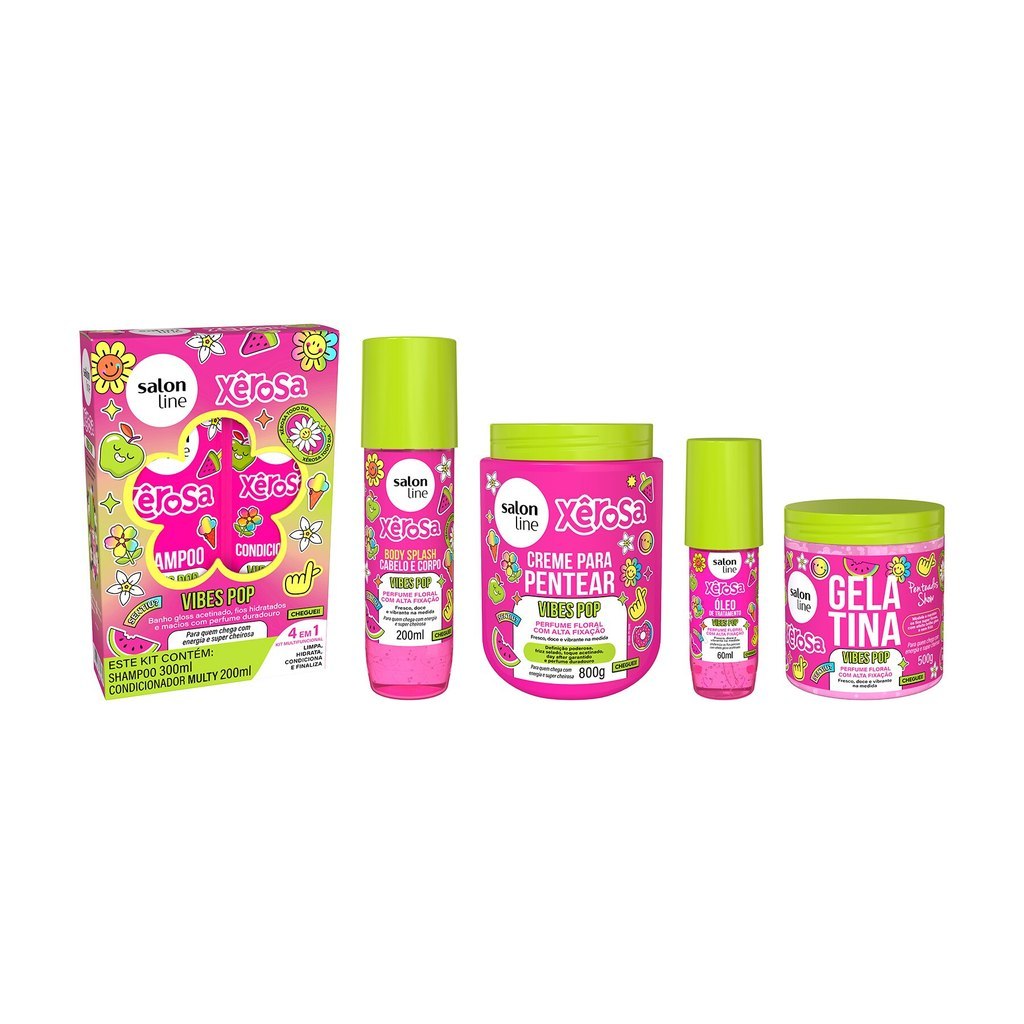 Kit Completo Xêrosa Vibes Pop em Oferta na Shopee