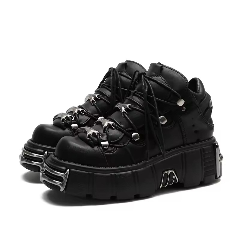 tênis Vetements New rock plataforma couro novo