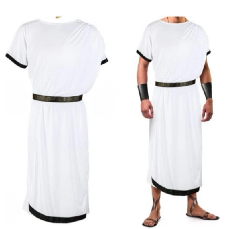 FANTASIA GREGO LUXO | MATERIAL: ELANCA LIGHT | TAM.: P, M E G | COSPLAY | FESTA FANTASIA | CARNAVAL | DEUS GREGO