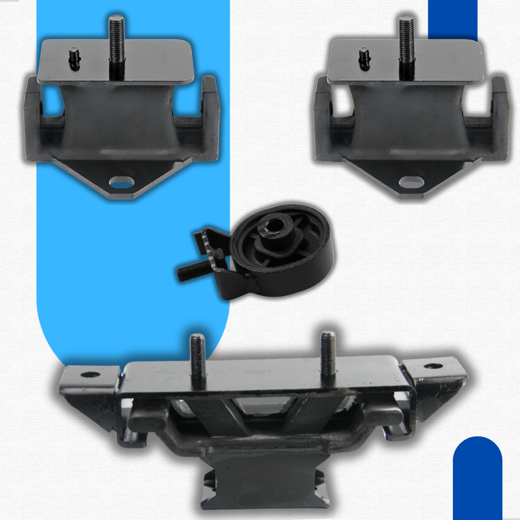 Kit 4 Coxim Calço Motor e Câmbio Caixa Tração L200 Triton 2007 a 2016 Pajero Dakar 2009 a 2016