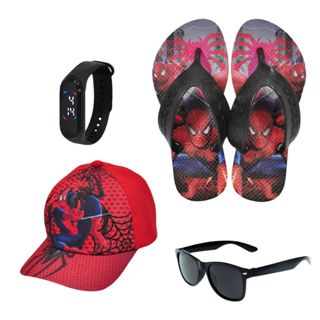 Kit Personagem Infantil Com Chinelo Óculos Relógio Boné em Oferta na Shopee