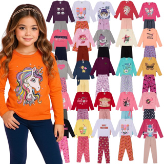 Conjunto Meia Estação Infantil Menina | Tamanho 1 a 10 Anos | Kit Roupa Infantil Menina de Qualidade em Oferta na Shopee