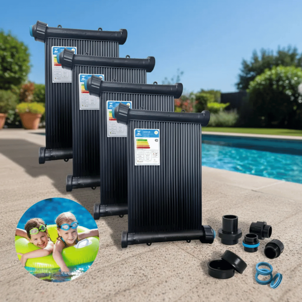 Kit 5 Placas Solar 3m TS Solar União Rosca – Aquece Piscina 6.000L Inmetro
