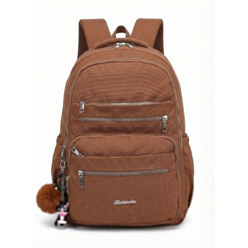 Mochila De Costas Casual Nylon Grande Capacidade Com Pingente Fofo Para Escola d05/310 em Oferta na Shopee