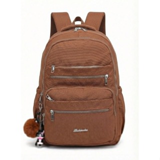 Mochila De Costas Casual Nylon Grande Capacidade Com Pingente Fofo Para Escola d05/310 em Oferta na Shopee