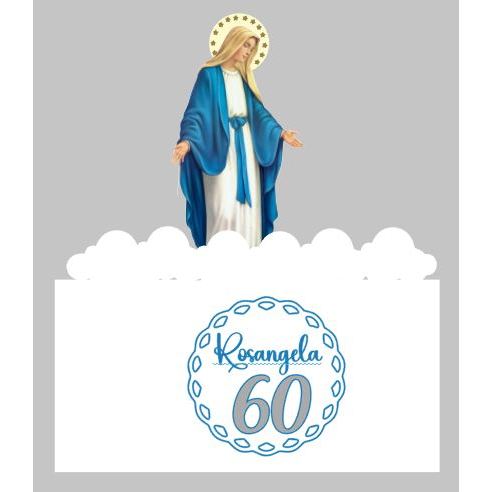 Topo de Bolo Nossa Senhora da Graças/ Topper Católico Topper de Bolo - Nossa Senhora