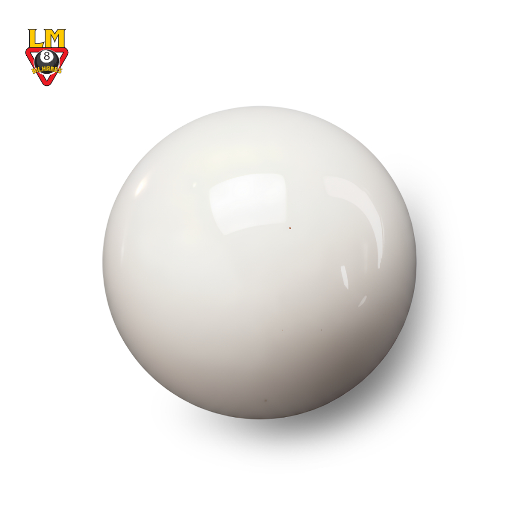 BOLA OU BOLÃO P/ SINUCA BILHAR SNOOKER BRANCA 50MM/54MM