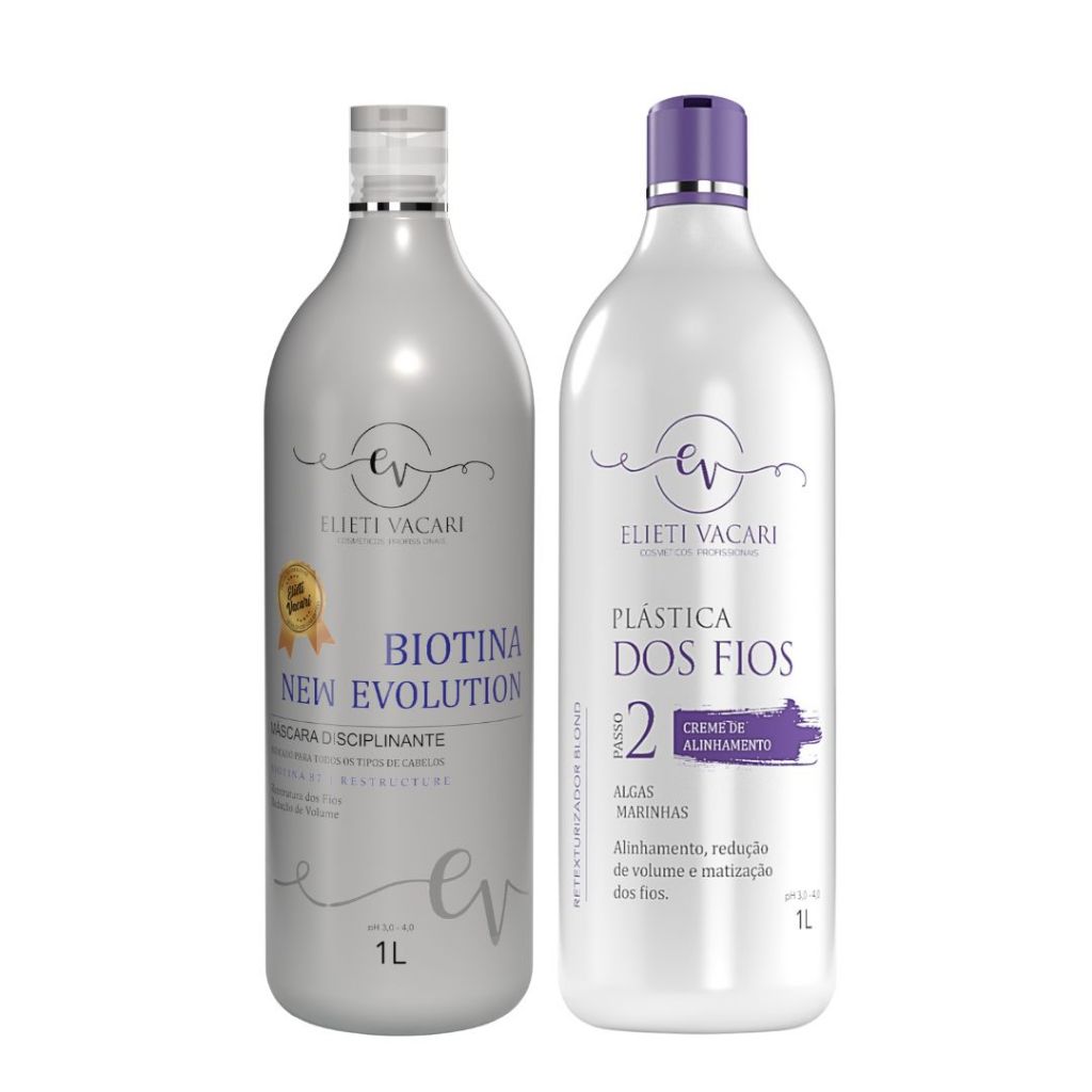 Biotina Supreme 1L + Plastica dos Fios Blond 1L - Elieti Vacari
