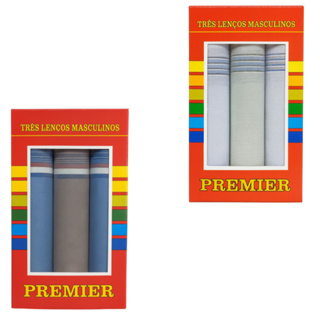 Kit 6 Lenços Tecido 100% Algodão 32x32 Premier em Oferta na Shopee