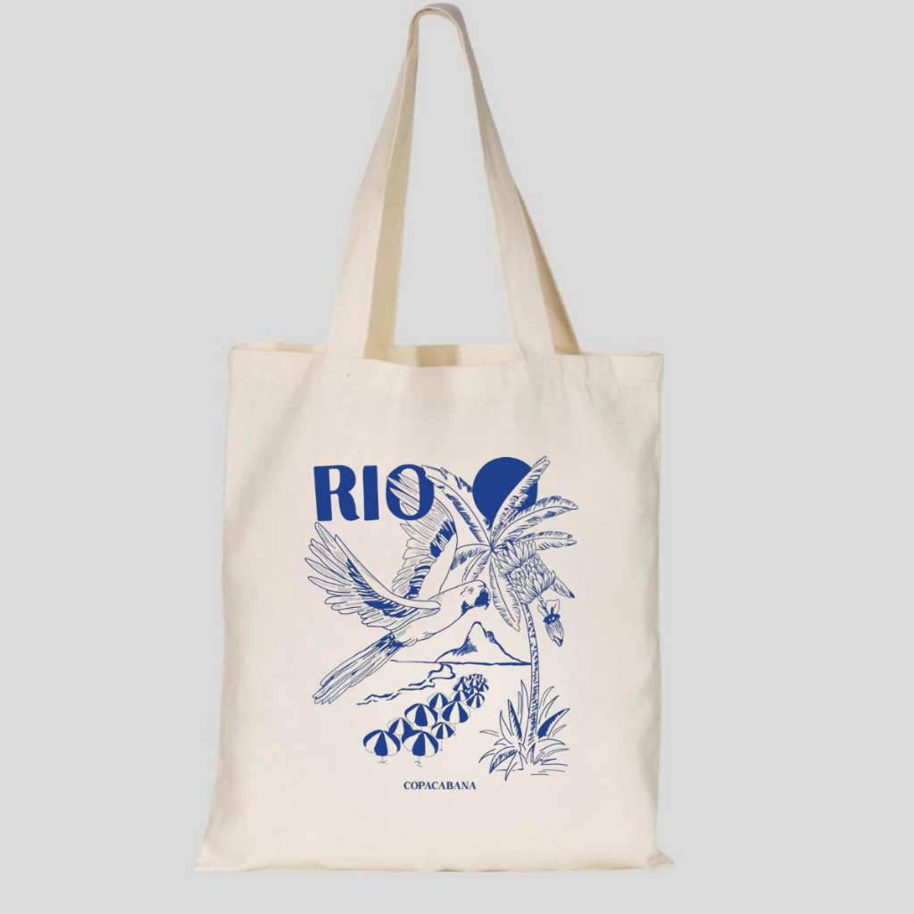 Bolsa Sacola Ecobag RIO bolsa de praia100% algodão