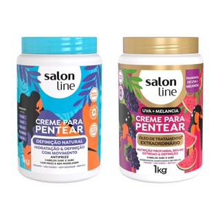 Kit 2 Cremes para Pentear Definição Natural e Uva + Melancia em Oferta na Shopee