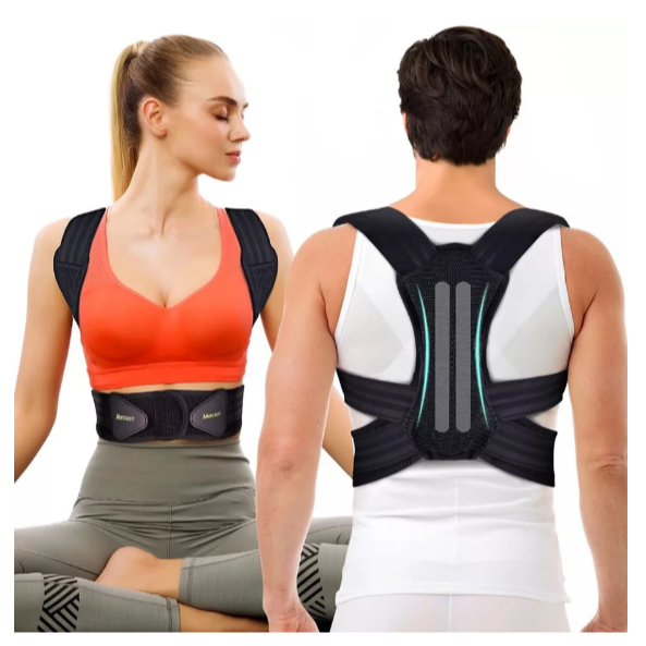 Cinta Colete Corretor Postural Unissex Reforçada - Suporte Forte para Coluna e Lombar PREMIUN