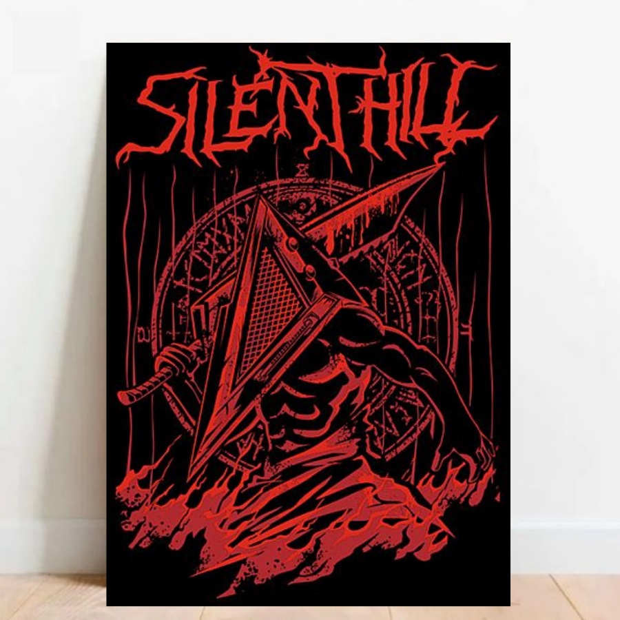 Quadro Placas Decorativas Poster geek Silent Hill Video Games 07