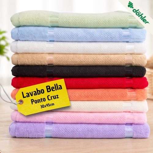 Kit 3/6/9 Toalhas Lavabo Bella Dohler 30x45 Etamine P/ Bordar Ponto Cruz