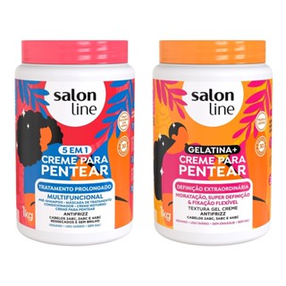 Kit Definição e Tratamento com 2 Cremes para Pentear em Oferta na Shopee