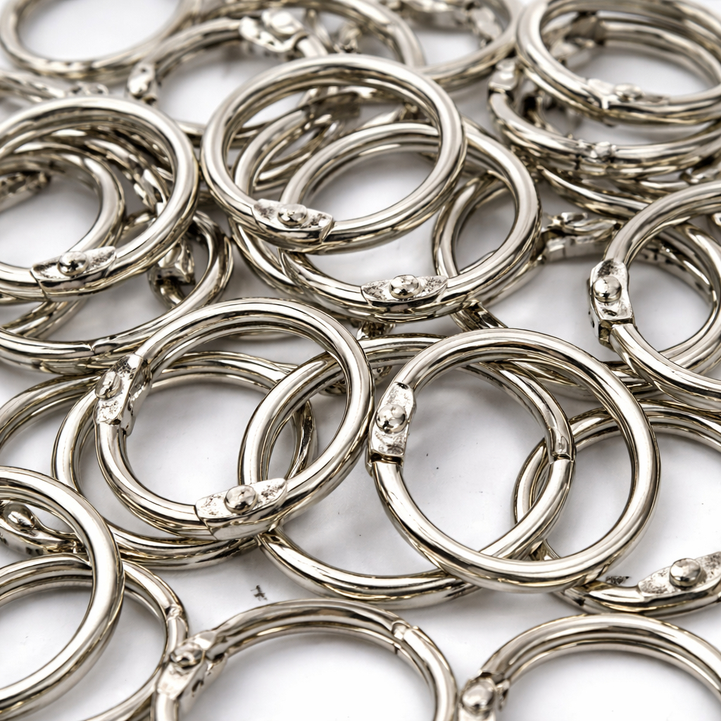 Argola Abre Fecha 25mm Cromada p/ Chaveiro Artesanato Scrapbook Kit 50 ou 100 Unidades em Oferta na Shopee